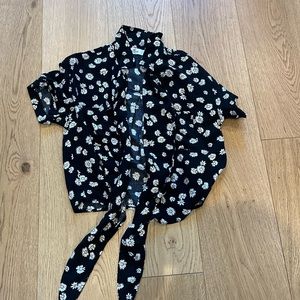 button up hollister top